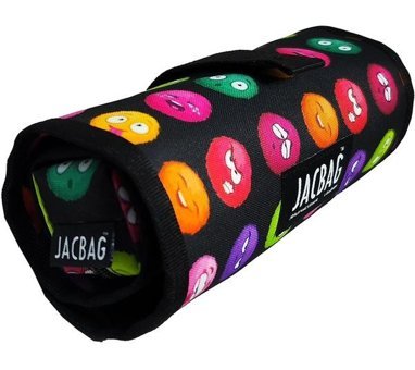 Jacbag Jac-14 Pembe-Turuncu Katlanabilir Tek Gözlü Rulo Kalemlik