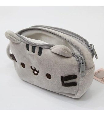 Jolita 052100 Gri Bölmeli Peluş Çift Gözlü Cüzdan Kalemlik
