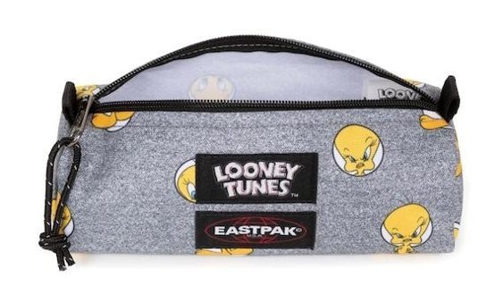 Eastpak Tweety Gri Tek Gözlü Cüzdan Kalemlik