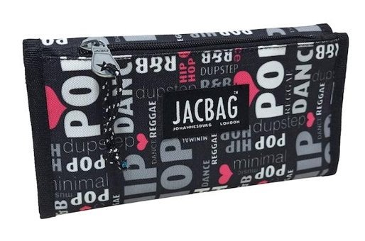 Jacbag Duplex Pop Siyah Katlanabilir Cüzdan Kalemlik