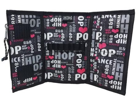 Jacbag Duplex Pop Siyah Katlanabilir Cüzdan Kalemlik