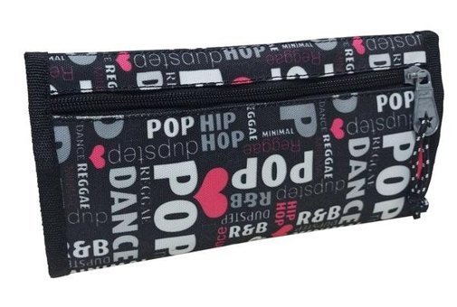 Jacbag Duplex Pop Siyah Katlanabilir Cüzdan Kalemlik