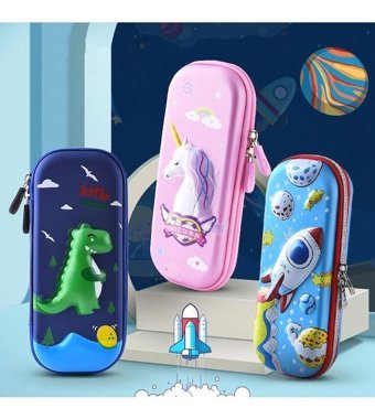 Uime Eva Unicorn Mavi-Pembe Tek Gözlü Kalemlik