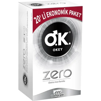 Okey Zero Ultra İnce Prezervatif 20'li