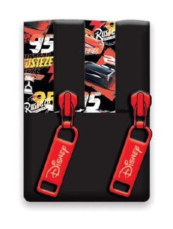 Cars 42184 Kırmızı Bölmeli Çift Gözlü Cüzdan Kalemlik