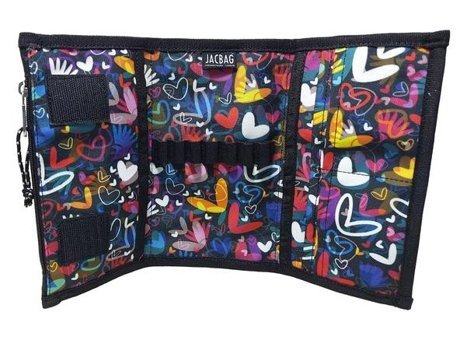 Jacbag Duplex Kalpli Çok Renkli Katlanabilir Cüzdan Kalemlik