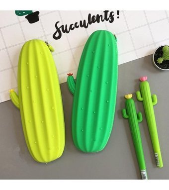 Çılgıntrend Sarı Kaktüs Tek Gözlü Cüzdan Kalemlik