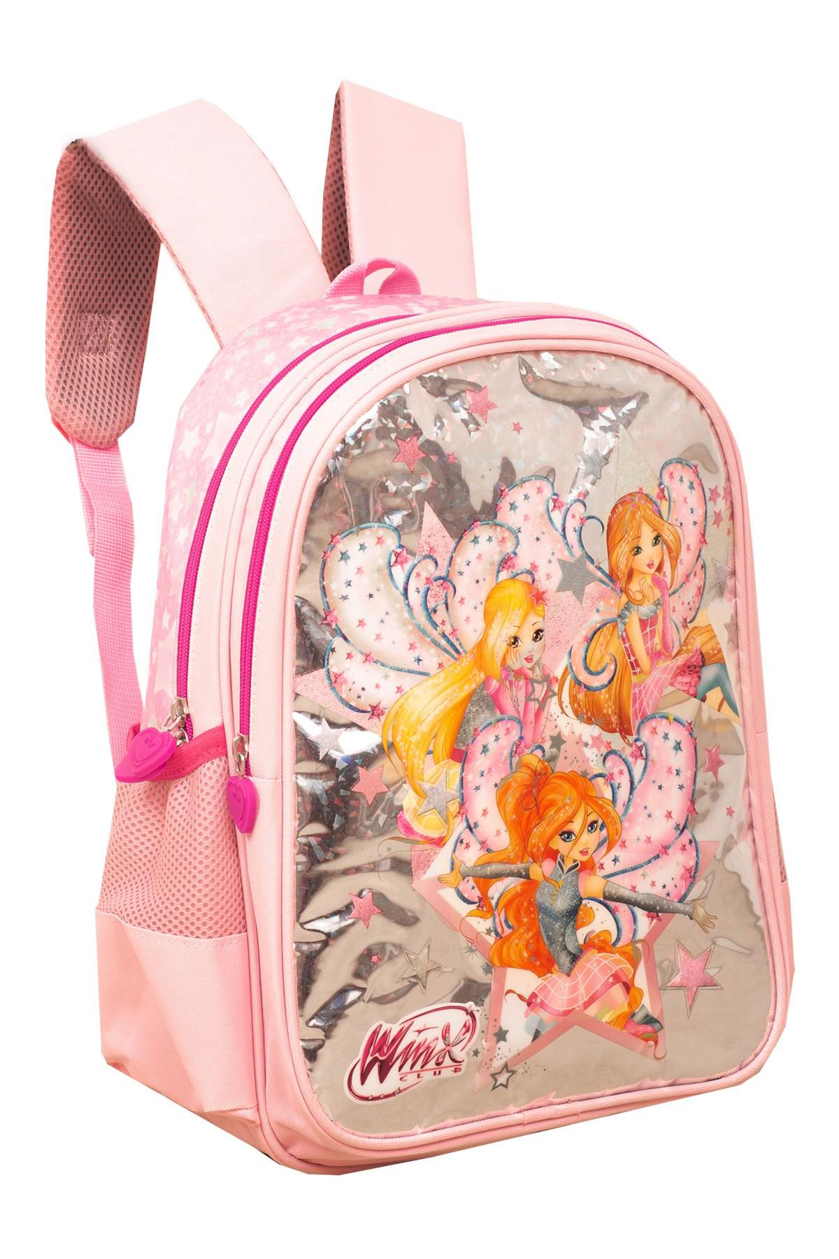 Bene Winx 2 Gözlü Pembe İlkokul Kız Çocuk Sırt Çantası