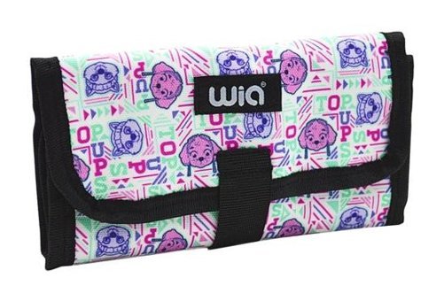 Wia Kod:201 Beyaz Katlanabilir Tek Gözlü Cüzdan Kalemlik