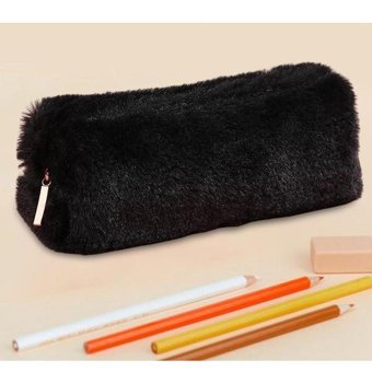 Magideal Siyah Peluş Tek Gözlü Cüzdan Kalemlik