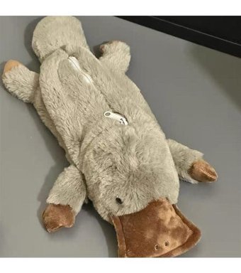 Boutiques Kahverengi Peluş Tek Gözlü Cüzdan Kalemlik