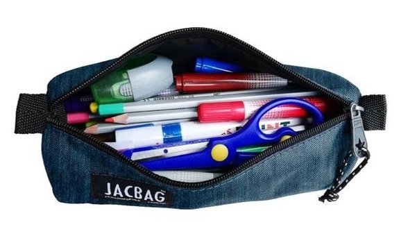 Jacbag Prime Mavi Düz Tek Gözlü Cüzdan Kalemlik