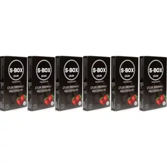 S-Box Çilek Aromalı Prezervatif 6x12'li