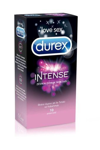 Durex Intense Tırtıklı Kabartmalı Prezervatif 10'lu