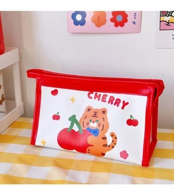 Dawson Cherry Beyaz Tek Gözlü Cüzdan Kalemlik