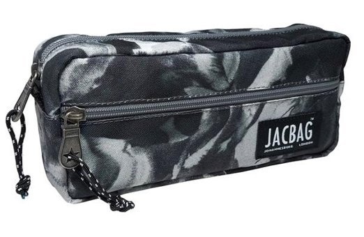 Jacbag Dual Zip Siyah Bölmeli Katlanabilir Çift Gözlü Cüzdan Kalemlik