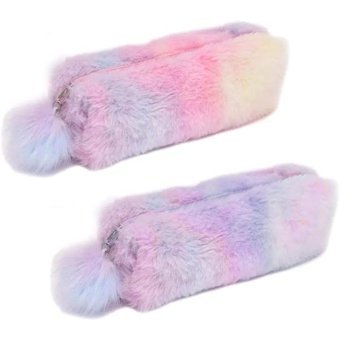 Heamor Pembe Peluş Tek Gözlü Cüzdan Kalemlik