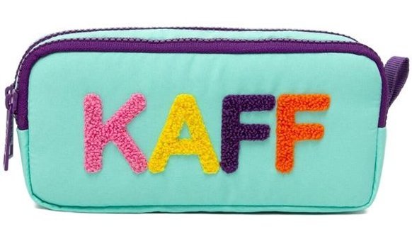 Kaff Turkuaz Bölmeli Peluş Çift Gözlü Cüzdan Kalemlik