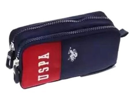 U.S. Polo Assn. Plklk23169 Lacivert Bölmeli Çift Gözlü Cüzdan Kalemlik