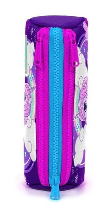 Coral High 2200 Unicorn Mor Bölmeli 3 Gözlü Cüzdan Kalemlik