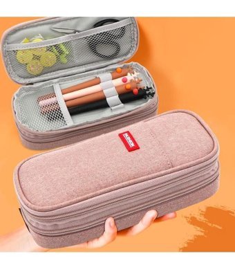 Magideal Gri-Pembe Tek Gözlü Kalemlik
