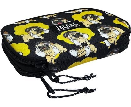 Jacbag Jac-11 Sarı-Siyah Bölmeli Çift Gözlü Cüzdan Kalemlik