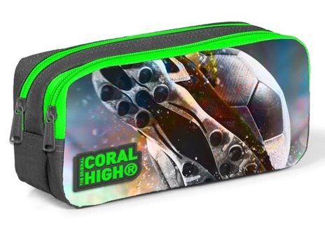 Coral High Beyaz Bölmeli Çift Gözlü Cüzdan Kalemlik