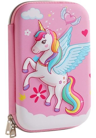 Heamor Unicorn Pembe Tek Gözlü Kalemlik
