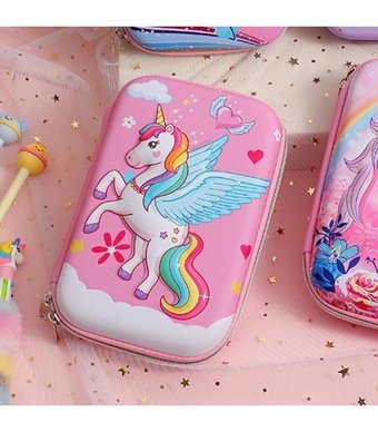Heamor Unicorn Pembe Tek Gözlü Kalemlik