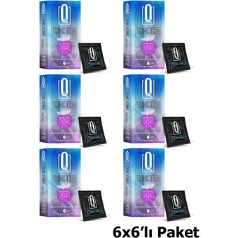 Q Think Thin Ultra İnce Prezervatif 6x6'lı