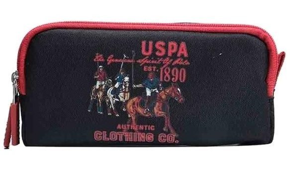 U.S. Polo Assn. Plklk22041 Siyah Bölmeli Çift Gözlü Cüzdan Kalemlik