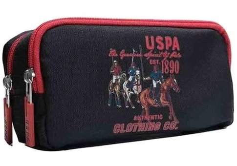 U.S. Polo Assn. Plklk22041 Siyah Bölmeli Çift Gözlü Cüzdan Kalemlik
