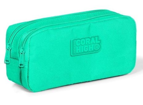Coral High Yeşil Bölmeli Çift Gözlü Cüzdan Kalemlik