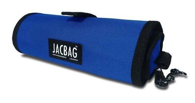 Jacbag Senior Saks Mavisi Düz Katlanabilir Tek Gözlü Rulo Kalemlik
