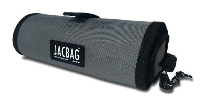Jacbag Senior Gri Düz Katlanabilir Tek Gözlü Rulo Kalemlik