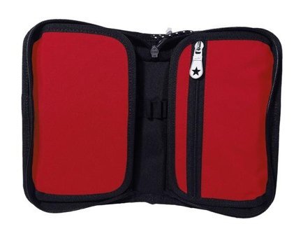 Jacbag Cover Kırmızı Düz Katlanabilir Cüzdan Kalemlik