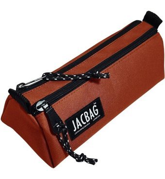 Jacbag Jac-02 Kiremit Bölmeli Düz Çift Gözlü Cüzdan Kalemlik