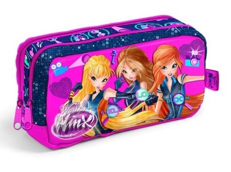 Winx Club 62128 Mor-Pembe Bölmeli Çift Gözlü Cüzdan Kalemlik