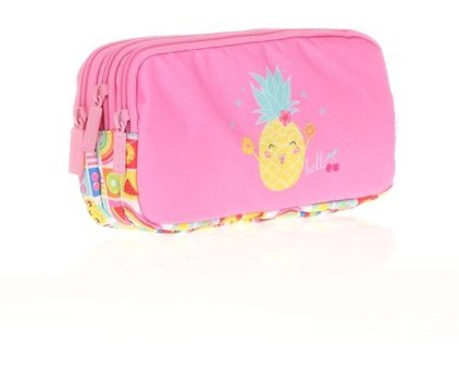 Kaukko L8109 Pembe Bölmeli Çift Gözlü Cüzdan Kalemlik
