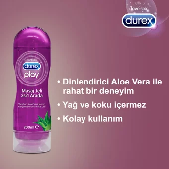 Durex Klasik Prezervatif 20'li+Durex Play & Masaj Jeli Aloe Vera 200 ml