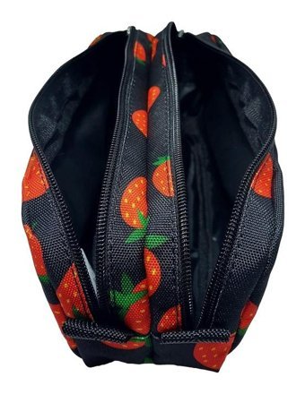 Jacbag Dual Pouch Kırmızı-Siyah Bölmeli Çift Gözlü Cüzdan Kalemlik