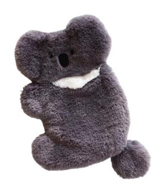 Boutiques Gri Peluş Tek Gözlü Cüzdan Kalemlik