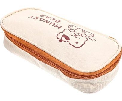 Heamor Tuval Hungry Bear Mor Tek Gözlü Cüzdan Kalemlik