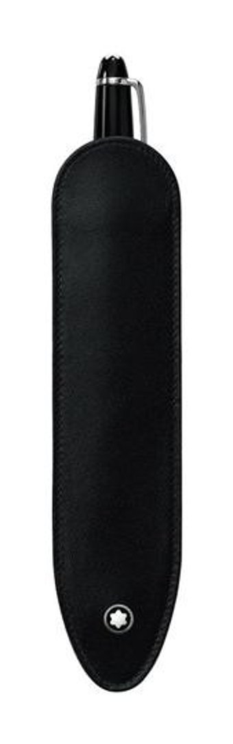 Montblanc 101871 Siyah Tek Gözlü Cüzdan Kalemlik