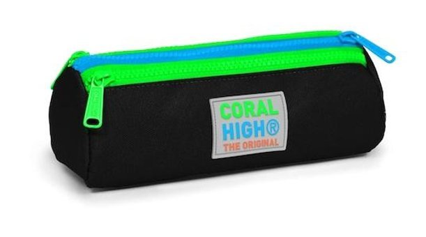 Coral High 22017 Siyah Bölmeli 3 Gözlü Cüzdan Kalemlik