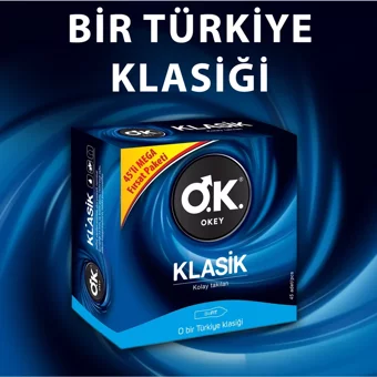 Okey Klasik Prezervatif 45'li