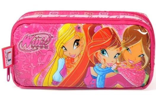 Winx Club Pembe Bölmeli Çift Gözlü Cüzdan Kalemlik