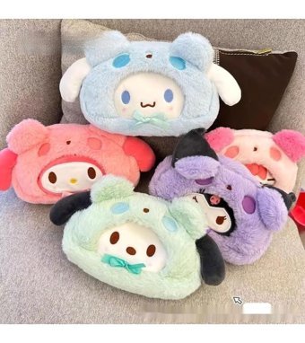 Luckystars Yeşil Peluş Tek Gözlü Cüzdan Kalemlik