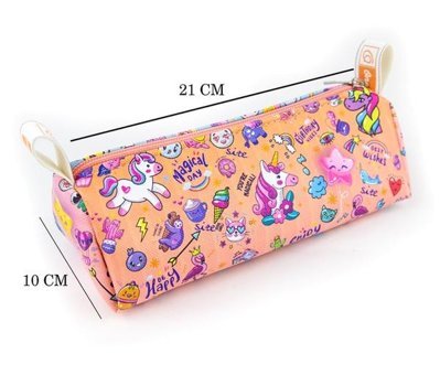 Onesize Unicorn Mavi-Pembe Tek Gözlü Cüzdan Kalemlik