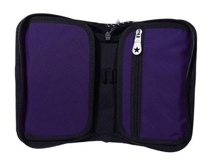 Jacbag Cover Mor Düz Katlanabilir Cüzdan Kalemlik